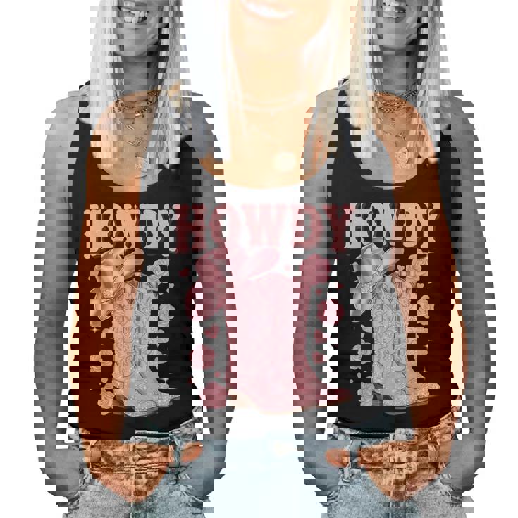 Country Girls Rodeo Woman Pink Cowgirl Howdy Women Tank Top