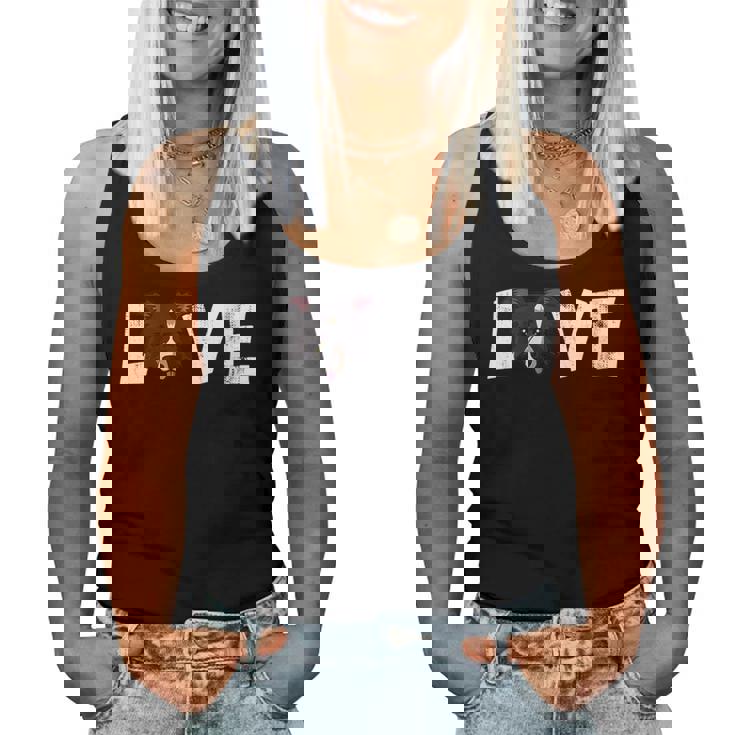 Donna Cane Mamma Cane Papà Proprietario Border Collie Love-R Con Collo A Canotta da donna