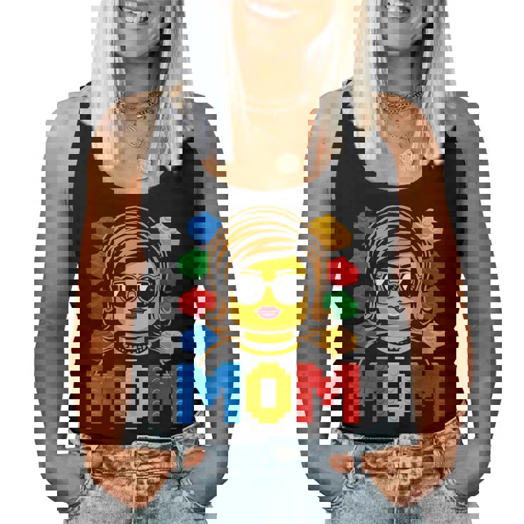 Family Mom Master Builder Building Bricks Blocks Women Tank Top