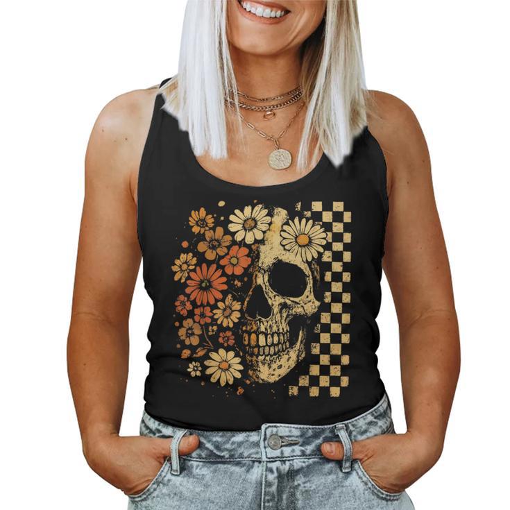 floral-skull-grunge-retro-
