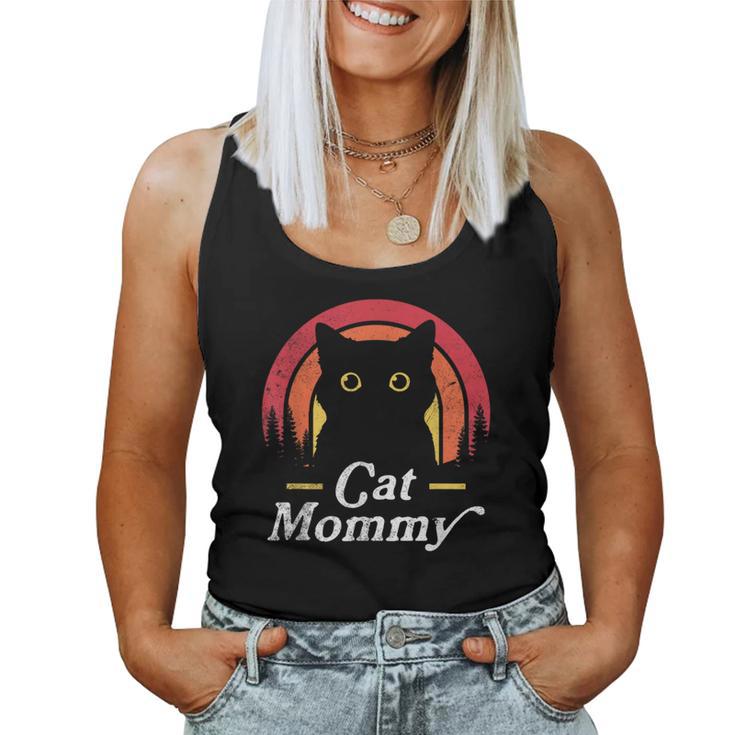 Cat Lady Mommy Cat Lovers Retro La Mejor Mamá De Gatos De La Historia Camiseta sin mangas para mujer
