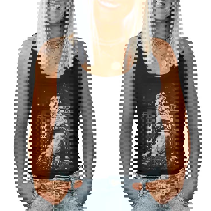 Hot Girl Edm シャツ メンズ セクシー ブロンド Dj レイブ B&W 長袖tシャツ レディースタンクトップ