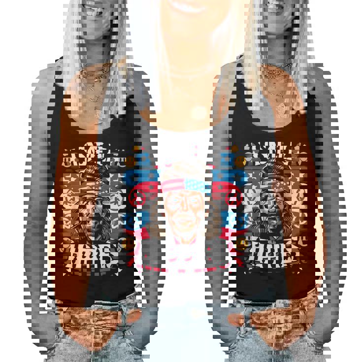 Imell Hippies Peace 4Th Of July For Hippie レディースタンクトップ