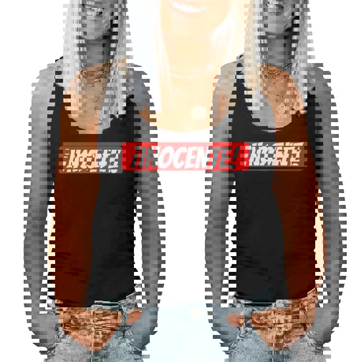 Inocente Gastar Bromas Camiseta sin mangas para mujer