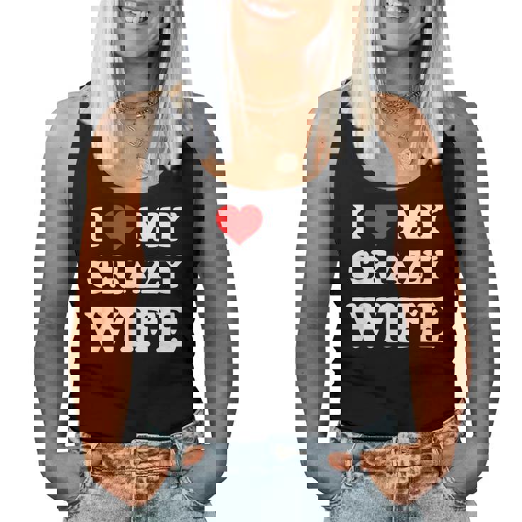 I Love My Crazy Wife レディースタンクトップ