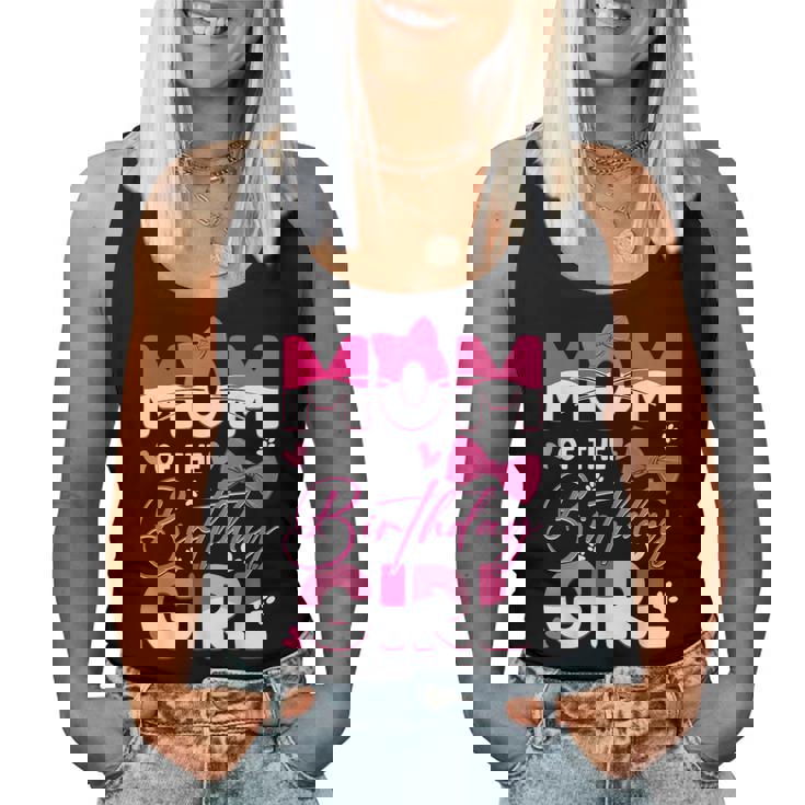 Mom Of The Birthday Girl Cat Kitty Family Matching Women Tank Top