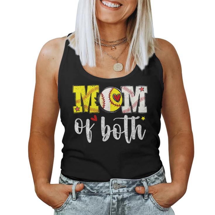 Mom Of Both Baseball Softball Women Tank Top
