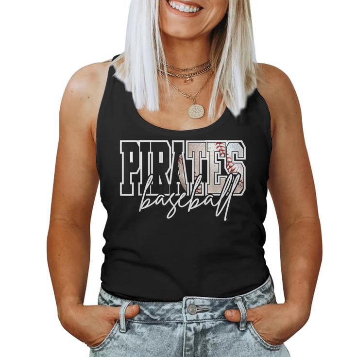 Pirates Baseball Mom Game Day School Spirit Pirate Pride Women Tank Top