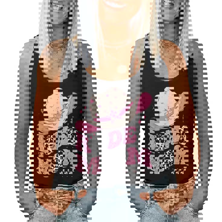 Rodeo Mom Pink Cowgirl 1St Birthday Family Matching Women Tank Top