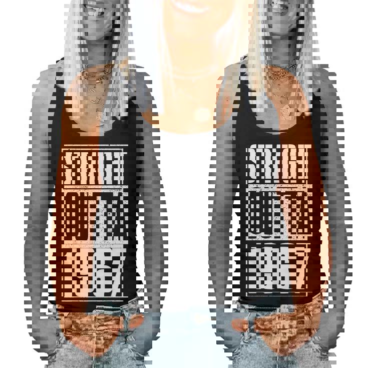 Straight Outta 1967 Womenintage 1967 Birth Of Birthday レディースタンクトップ