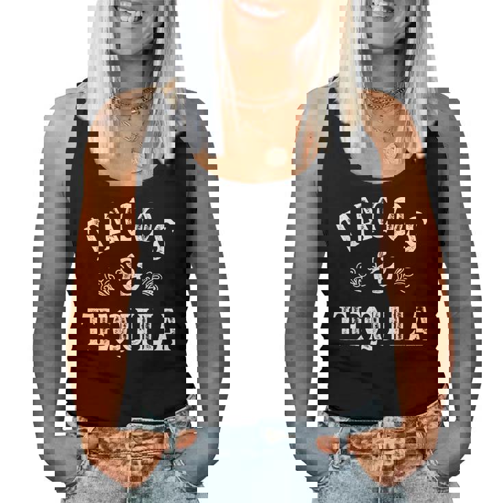 Tacos And Tequila Cinco De Mayo メンズ レディース メキシカン ドリンク レディースタンクトップ