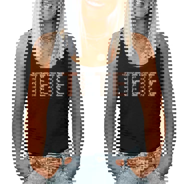 Tete ヒョウ柄 ママ キュート 母の日 おもしろい おばあちゃん レディースタンクトップ