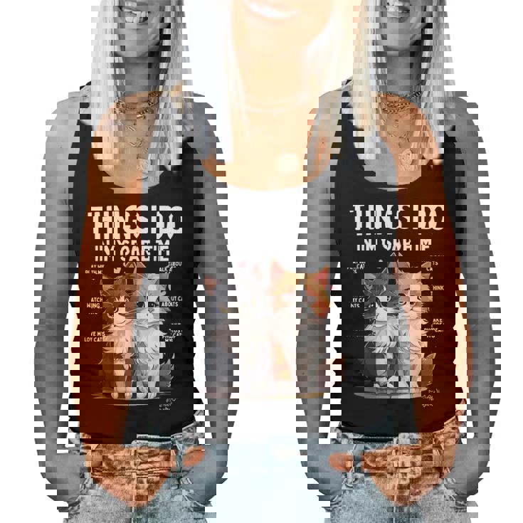 Things I Do In Mypare Time Cat Lover Men レディースタンクトップ