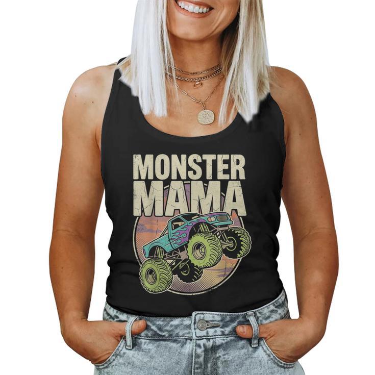 Vintage Monster Truck Mom Truck Lover Mama Women Tank Top