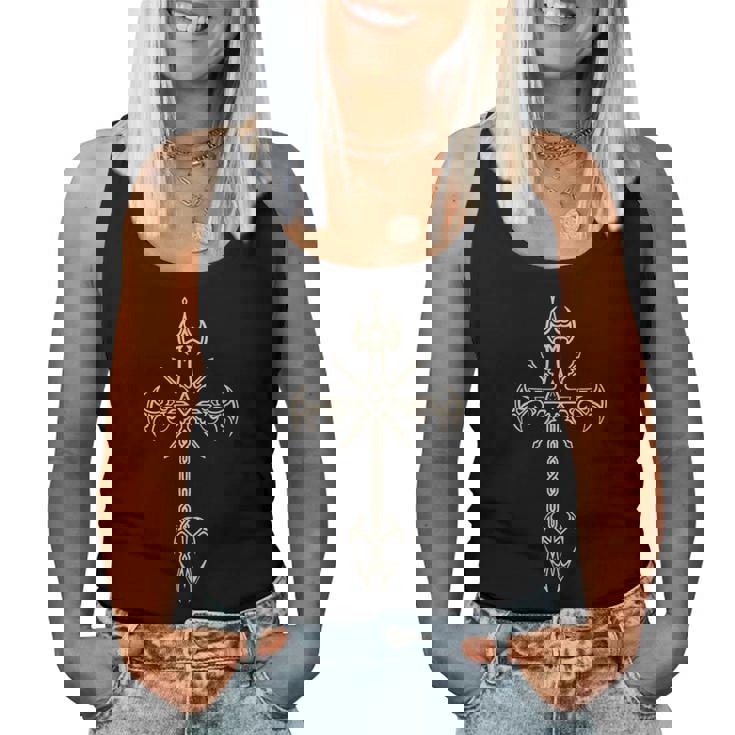 Y2k Grunge Estética E-Girl Cruz Gótica Camiseta sin mangas para mujer