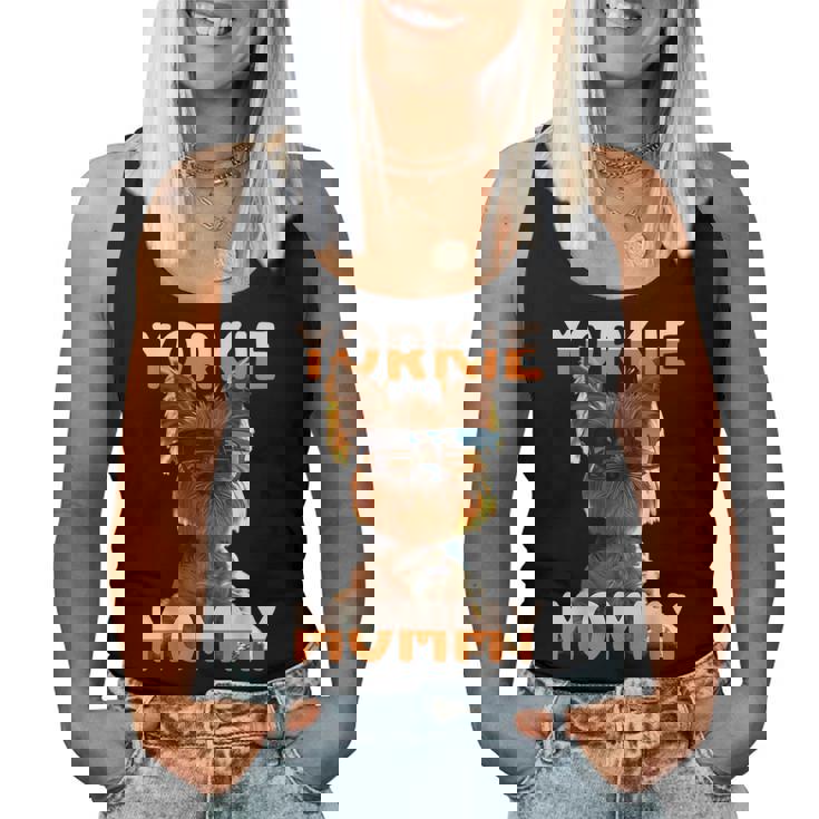 Yorkie Mommyヨーキー ママ 母親 母の日 ママ かわいい ヨークシャー・テリア レディースタンクトップ