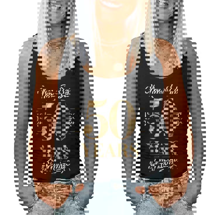 お父さんとお母さんの結婚 50 周年記念 1976 年から 2026 年まで レディースタンクトップ