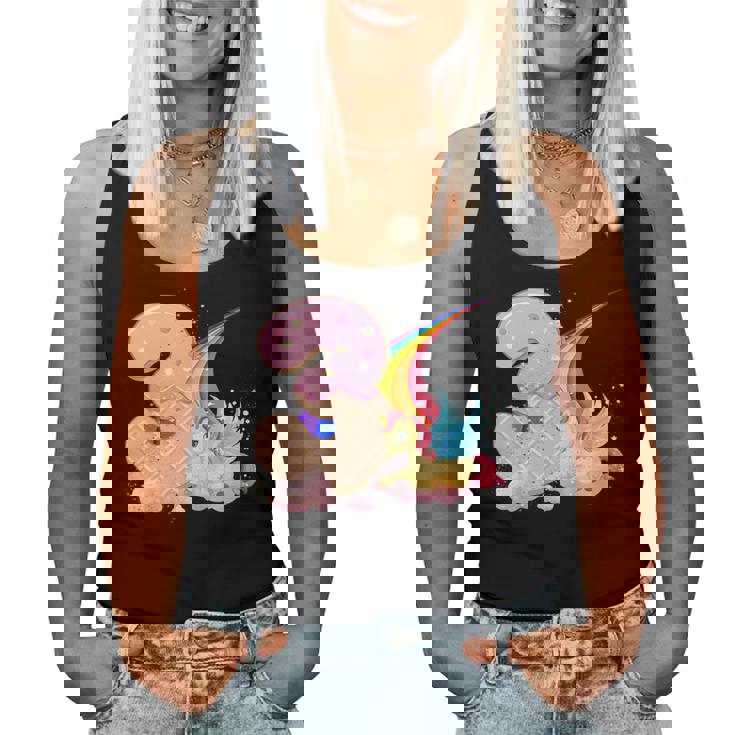 キッズ I Am 3 かわいいユニコーン 誕生日ギフト 女の子向け レディースタンクトップ