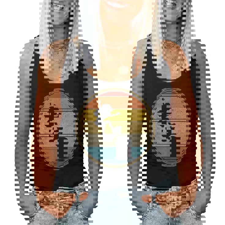 スケーター 女の子 ヴィンテージ レトロ スケートボード スケートボード キッズ レディースタンクトップ