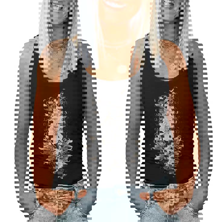 デンドロビウム 蘭 植物 花 花 蘭 恋人 レディースタンクトップ