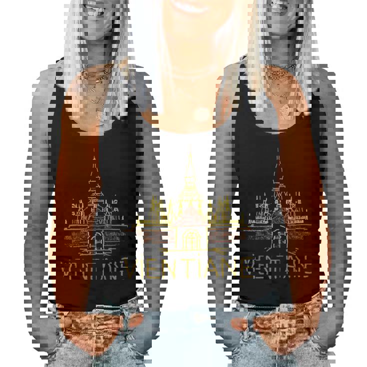 ヴィエンチャンシティ・ラオス お土産ギフト 男性 女性 レディースタンクトップ