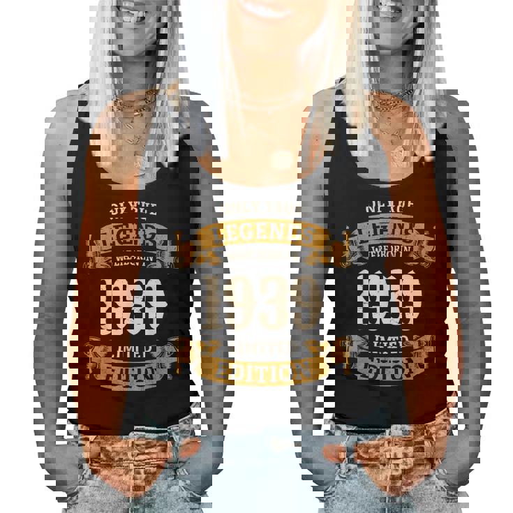 ヴィンテージ 1939 ギフト 男性 女性 長寿祝い 1939年生まれ 米寿祝い ユニークな誕生日プレゼント レディースタンクトップ