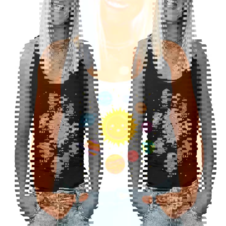 太陽系 惑星 宇宙 惑星 男の子 女の子 幼児 レディースタンクトップ