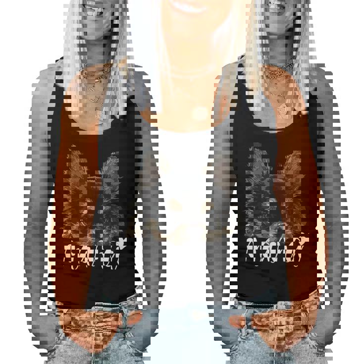 黒 チワワ ママ ロングヘア チワワ ママ チワワ 女の子 長袖tシャツ レディースタンクトップ