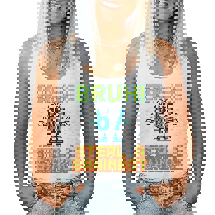 67 Bruhteal A Brainrot Meme 6 7 男の子 女の子 キッズ ユース レディースタンクトップ