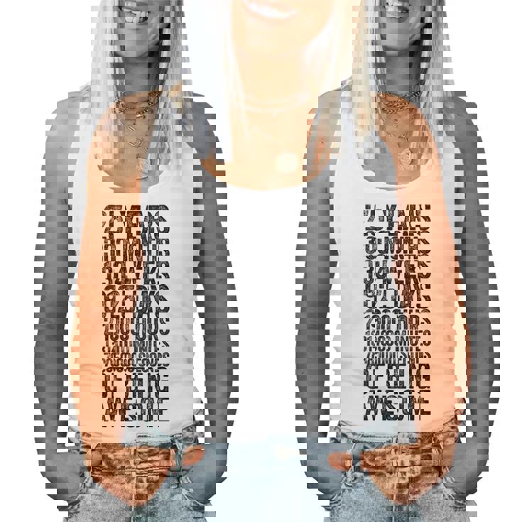 Chemise Humoristique Pour 25E Anniversaireieux Mètre Drôle 25 Ans Cadeaux Débardeur pour femme