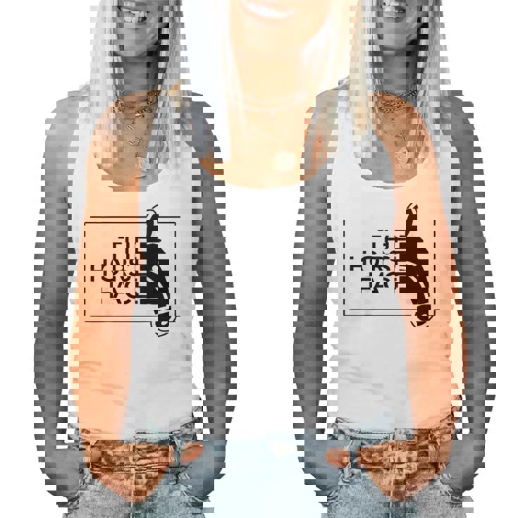 【バックプリント・背中側】ザ・ホース・フェイス The Horse Face 午年 馬 2026 パロディ レディースタンクトップ