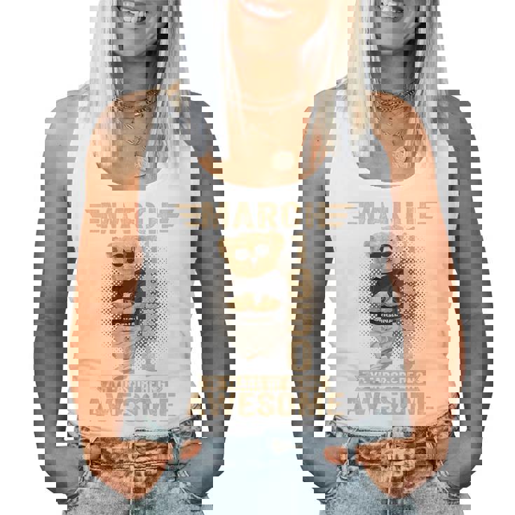 オンバック 3月76日 誕生日 男性 女性 1950年 テディベア レディースタンクトップ