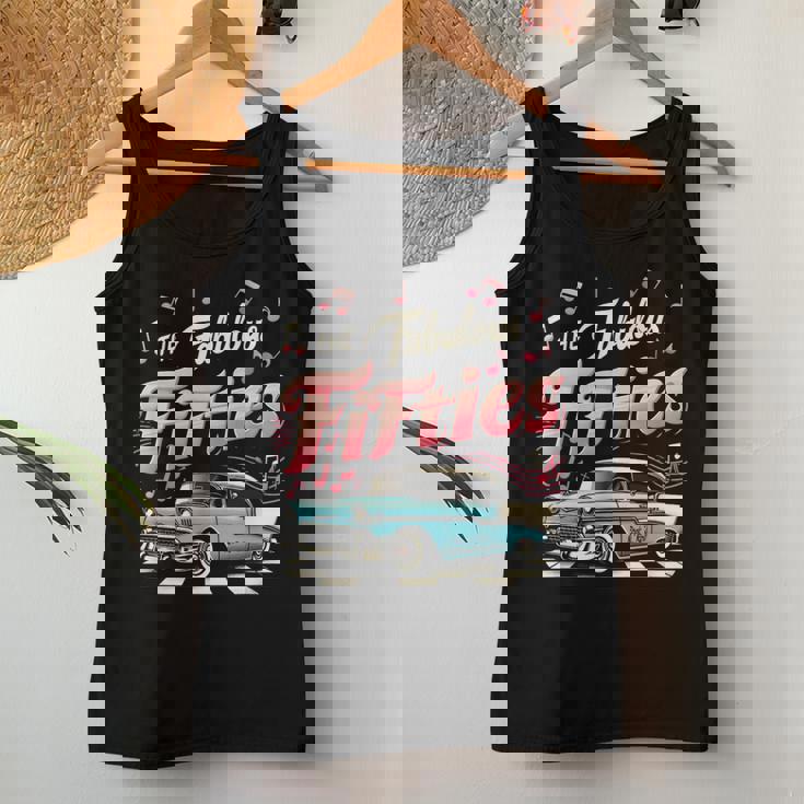 50S ロカビリー 1950年代 The Fabulous Fifties ロックンロール レディースタンクトップ 面白い贈り物