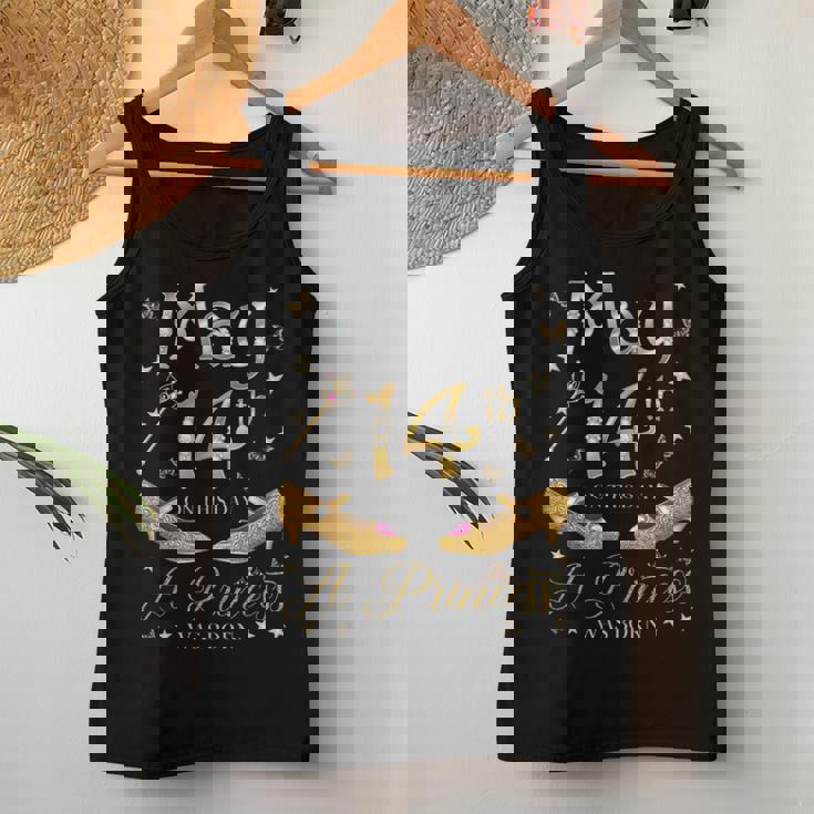 5月14日 プリンセスが生まれた 5月14日 誕生日 女の子 長袖tシャツ レディースタンクトップ 面白い贈り物