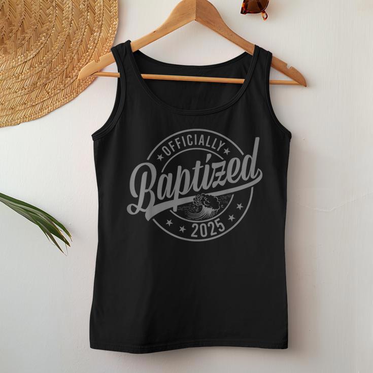 Baptized 2025 Baptism Christian Jesus Christ God Church Women Tank Top Unique Gifts