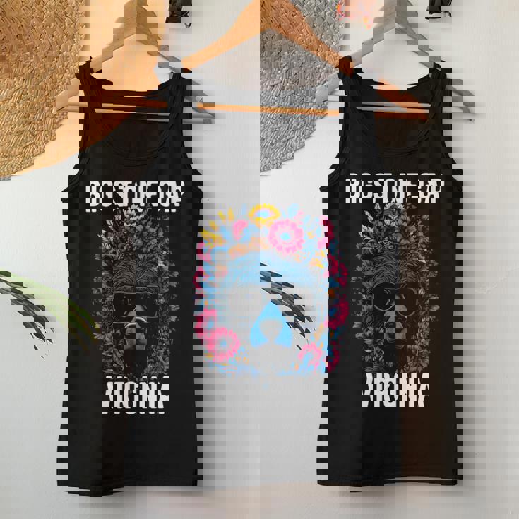 Bigtone Gap バージニア Usa クマと花のデザイン 長袖tシャツ レディースタンクトップ 面白い贈り物