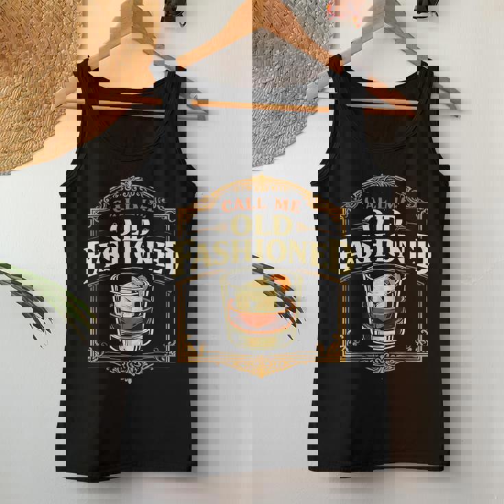 Call Me Old Fashioned Whiskey カクテル ドリンク ミクソロジスト レディースタンクトップ 面白い贈り物