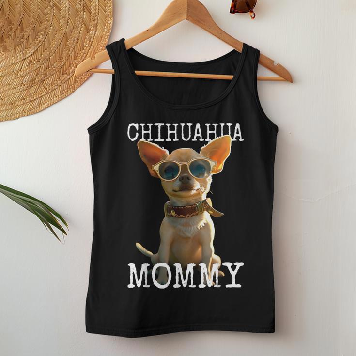 Chihuahua Mommy チワワ ママ ママ 母の日 ママ おもしろ チワワ レディースタンクトップ 面白い贈り物