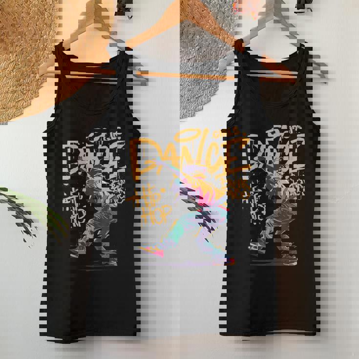 Cool Girls Breakdancing & Hip Hop Music Dancers Graffiti レディースタンクトップ 面白い贈り物