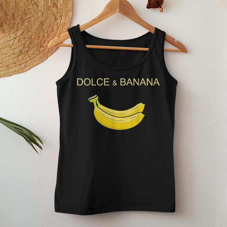 Dolce And Banana ファニーキュートグラフィックデザインバナナtシャツ レディースタンクトップ 面白い贈り物