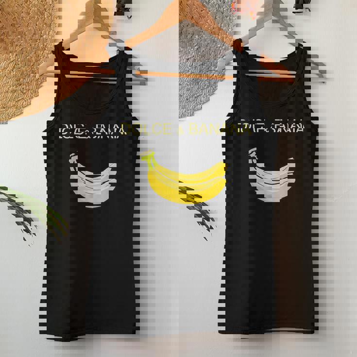 Dolce And Banana ファニーキュートグラフィックデザインバナナtシャツ レディースタンクトップ 面白い贈り物