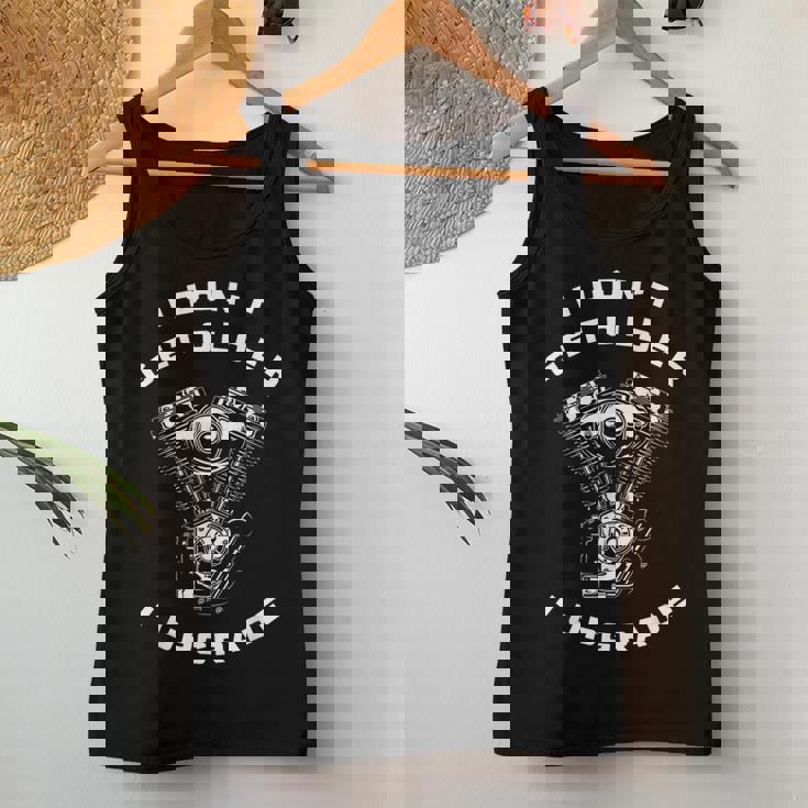 I Don't Get Older I Upgrade – Motorcycle Engine Graphic レディースタンクトップ 面白い贈り物