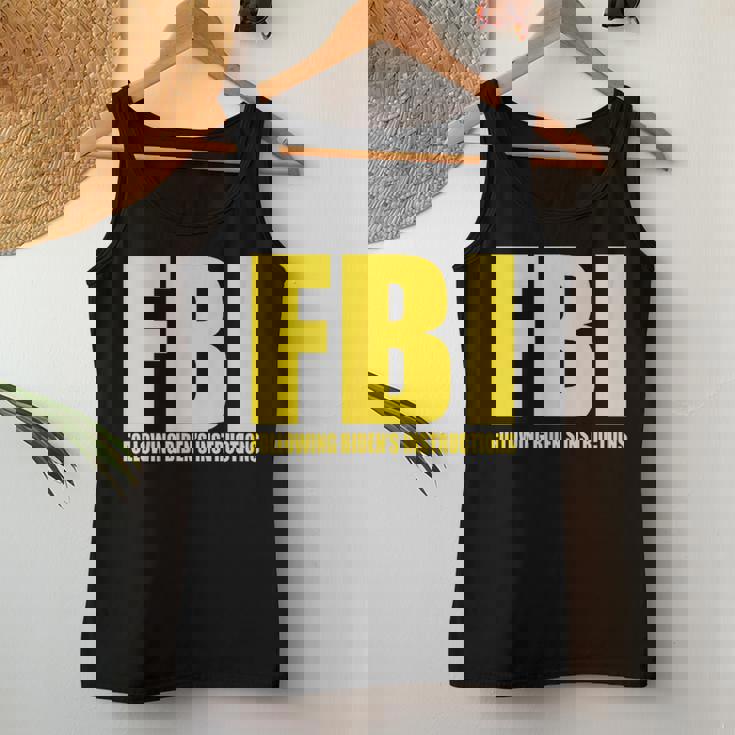 Fbi Bidenの指示に従うアパレル 面白い 男性 女性 レディースタンクトップ 面白い贈り物