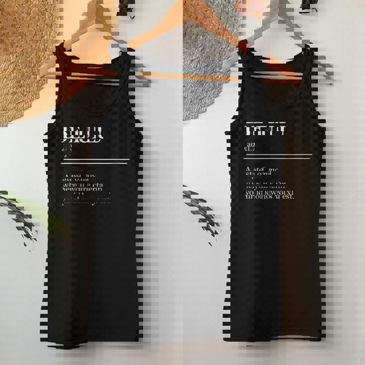 Definition Delulu Fandom Idol Meme Definition Women Tank Top Unique Gifts