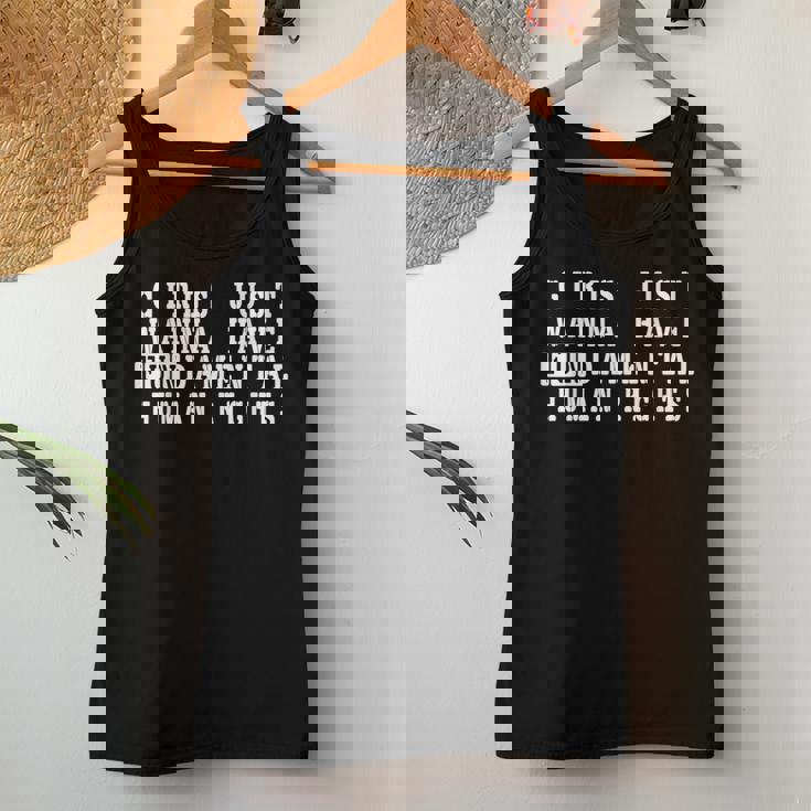 Girls Just Wanna Have 基本的な人権 レディースタンクトップ 面白い贈り物