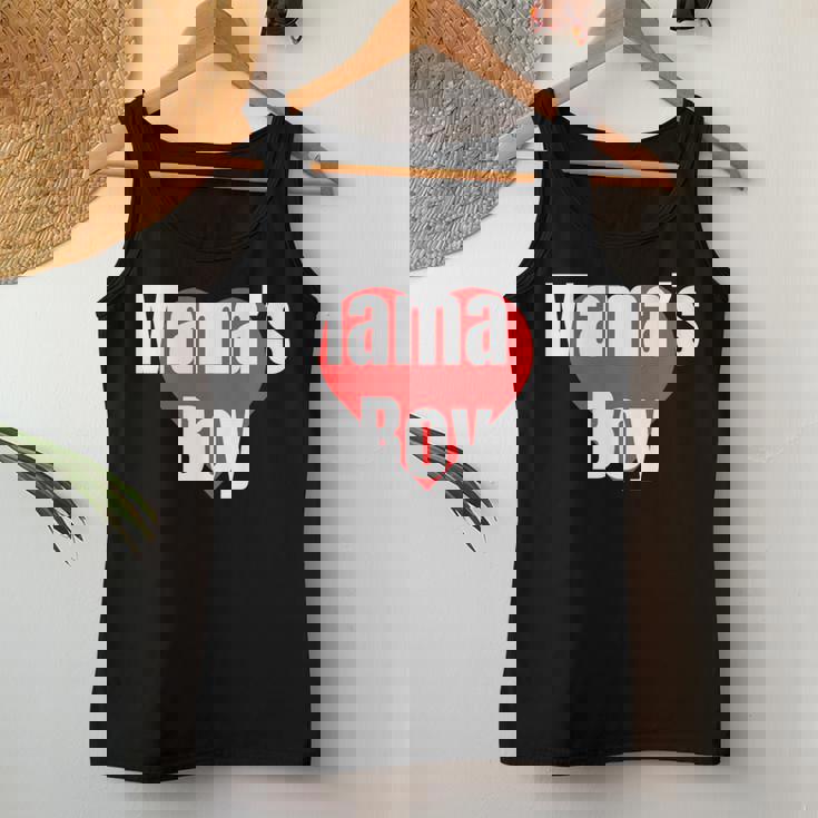 Mama's Boy おもしろグッズ服 レディースタンクトップ 面白い贈り物