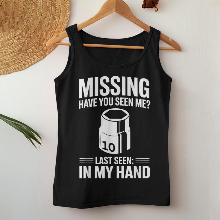 Missing Have Youeen Me 10Mm ソケット 車 ガイ 車 整備士 レディースタンクトップ 面白い贈り物