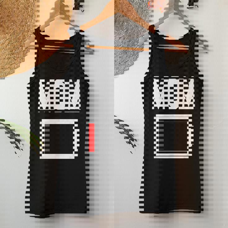 Mom Battery Low Mother Family Mama Mommy Mom レディースタンクトップ 面白い贈り物