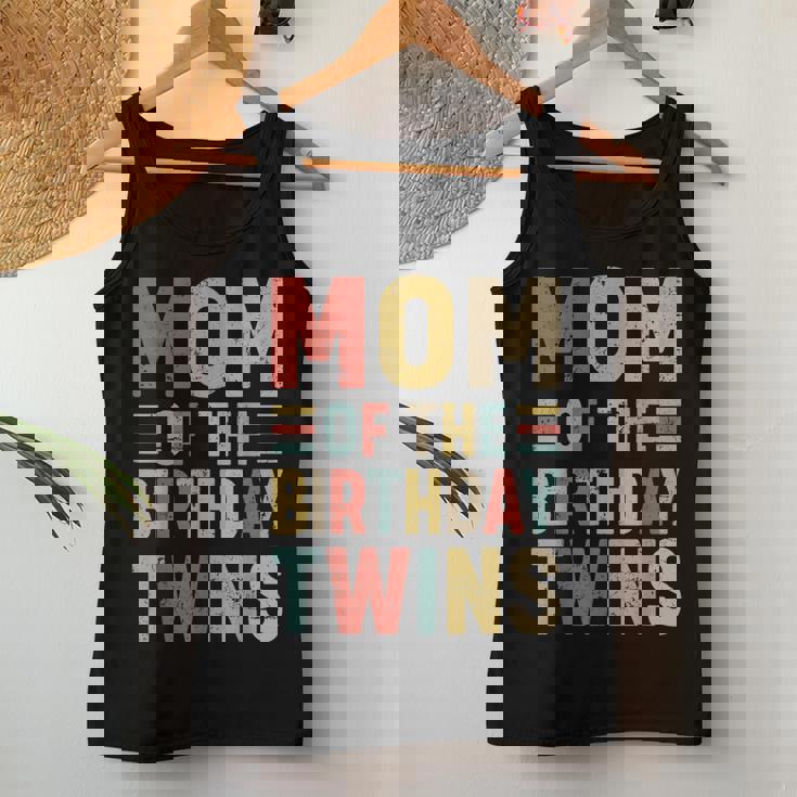 Mom Of The Birthday Twins Family Matching Bday Party Women Tank Top Unique Gifts