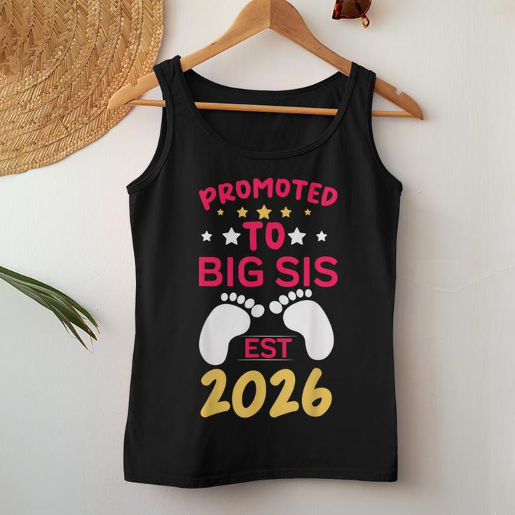 Promoted To Big Sister 2026 I'm Going To Be Big Sister 2026 Women Tank Top Funny Gifts